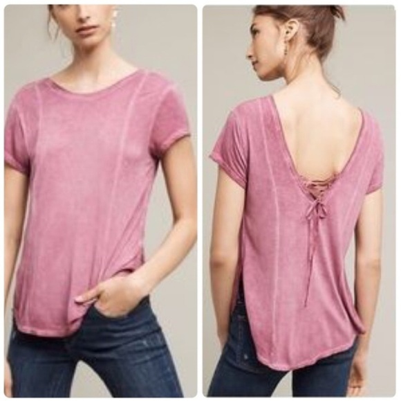 Anthropologie Tops - Anthropologie Lilly Mix & Match Lace Up Back Top